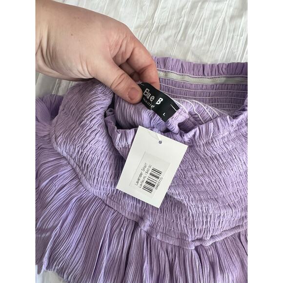 NWT Lilac Lavender Purple high waisted ruffle mini Skort - Picture 5 of 7
